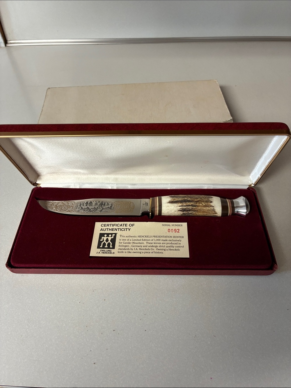 Zwilling J.A. Henckels Presentation Hunter Knife Limited Edition HK-500 Forged